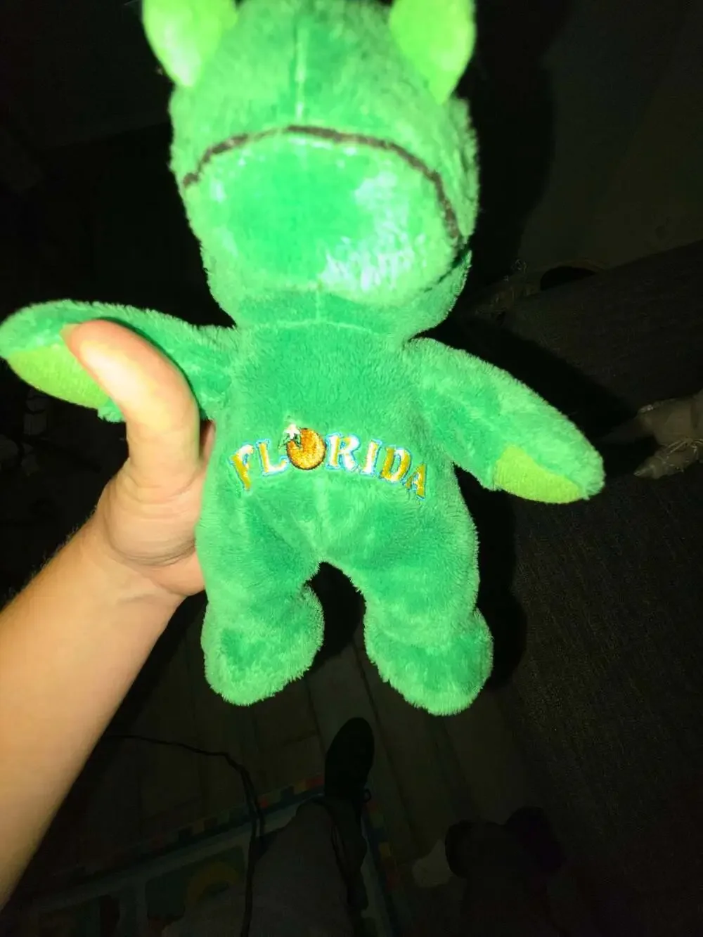 Florida Souvenir Alligator Plush with Orange Logo